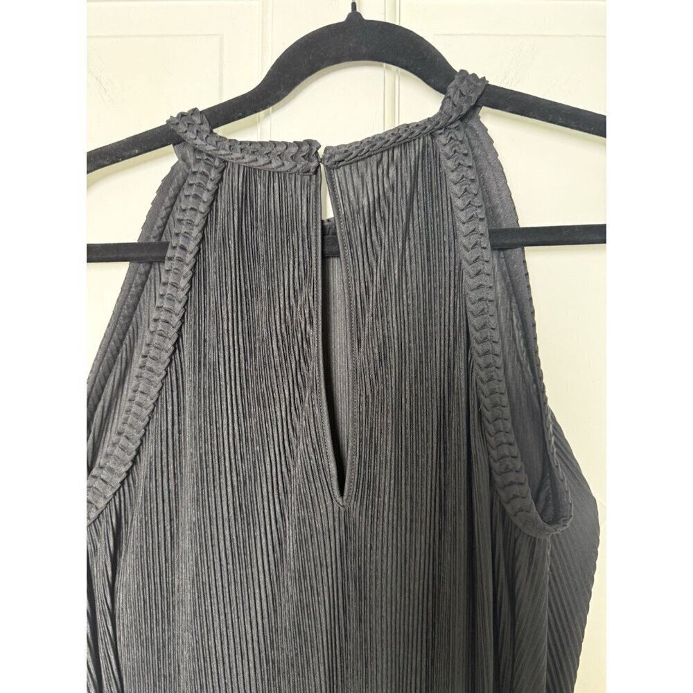 Boden Plisse Maxi Black Belted Dress Women’s 8P NWT - Picture 8 of 14